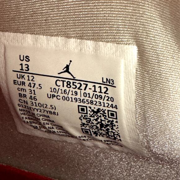 Size 13- Nike Air Jordan 4 Retro Red Metallic 2020 Men's Shoes - Picture 7 of 8